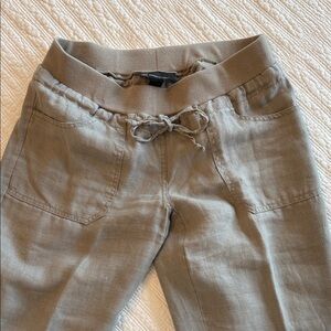 INC International Concepts Light Brown/Taupe Linen Pants